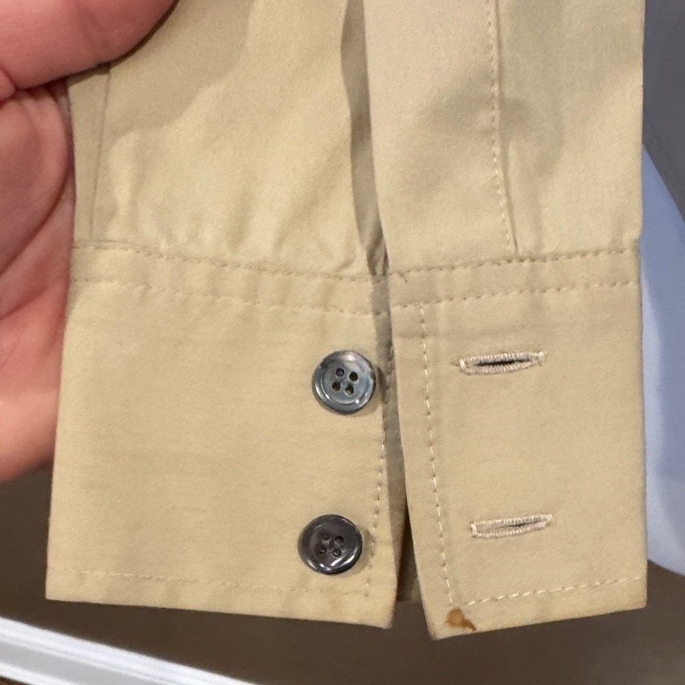 Theory Beige Button Down - image 5